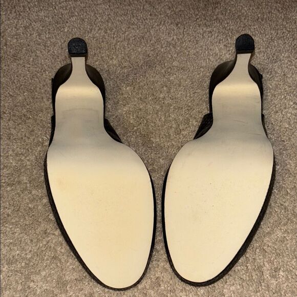 DAISY FUENTES CECILE BLACK SLINGBACK HEELS - Picture 6 of 6